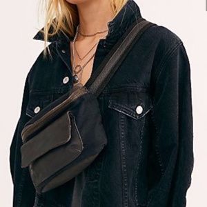 Free People Charlie Acid Wash Sling Bag